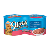 9 Lives&nbsp;&nbsp;salmon supreme entr�e cat food, 4 5.5-ounce cans Full-Size Picture